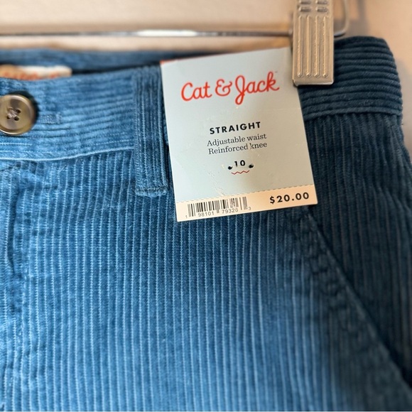 New Kids Cat & Jack Blue Corduroy Kids Boy Pants Sz 10 - Picture 6 of 11